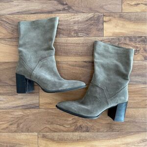 ZARA - Tan Suede Women's Boots - 41